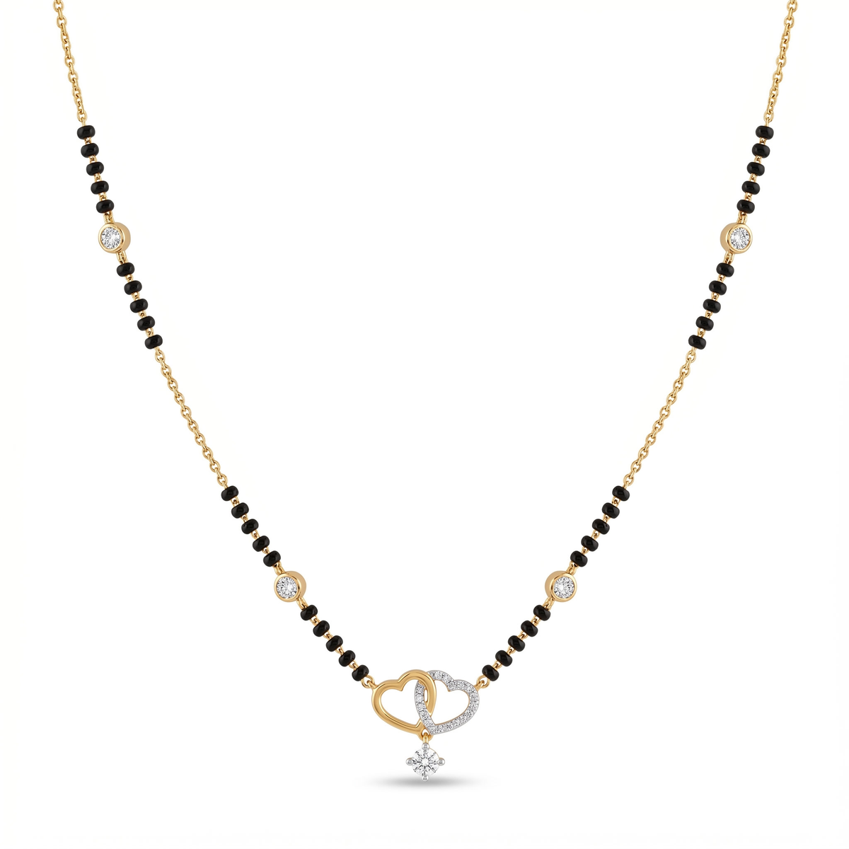 Sovereign Charm Diamond Mangalsutra by SVADEZI - yellow