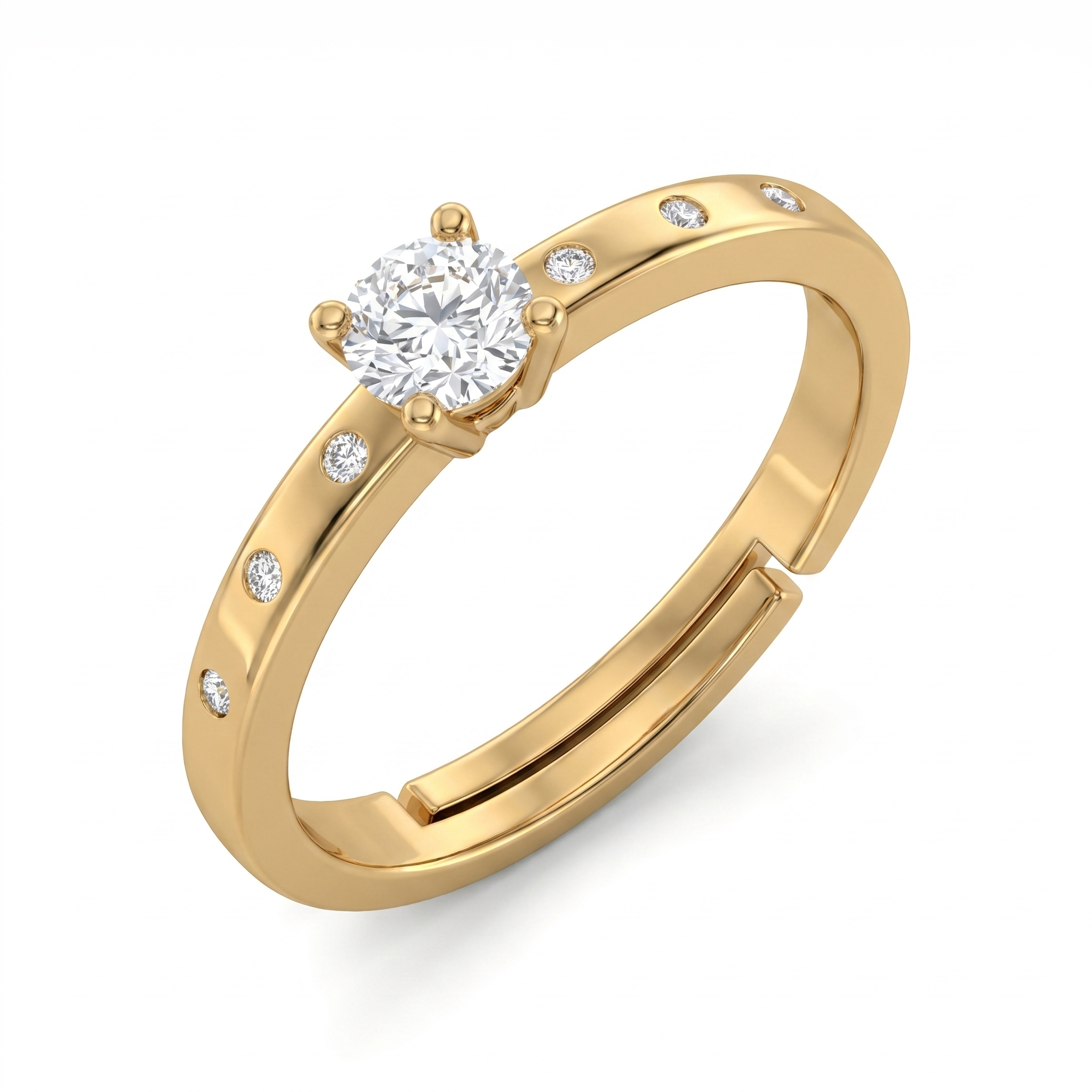Sublime Glow Diamond Ring by SVADEZI - yellow