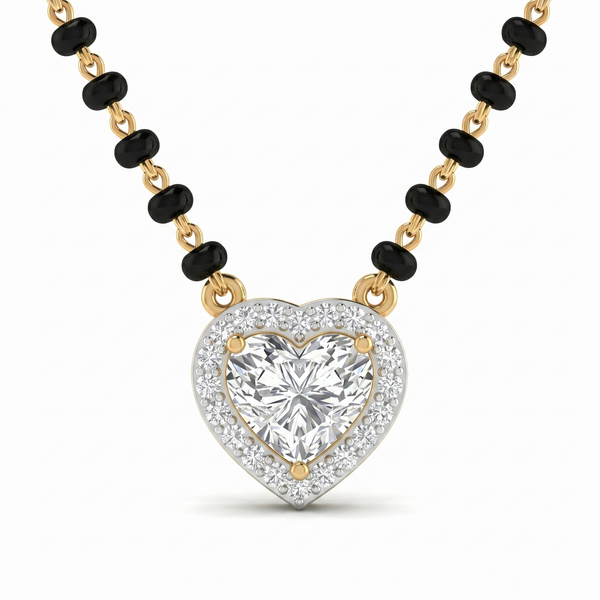 Tender Spell Diamond Mangalsutra by SVADEZI - yellow
