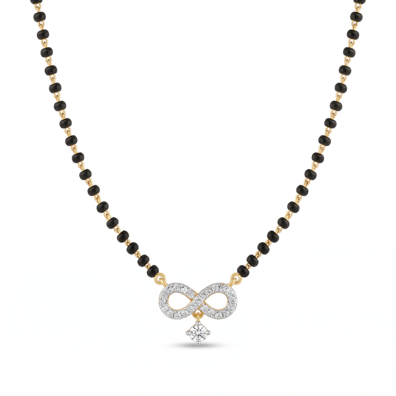 Whispering Promise Diamond Mangalsutra by SVADEZI