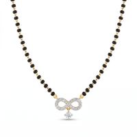 Whispering Promise Diamond Mangalsutra by SVADEZI - yellow
