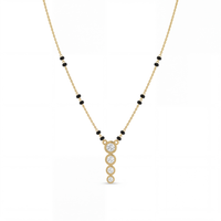 Enthroned Spell Diamond Mangalsutra by SVADEZI - yellow