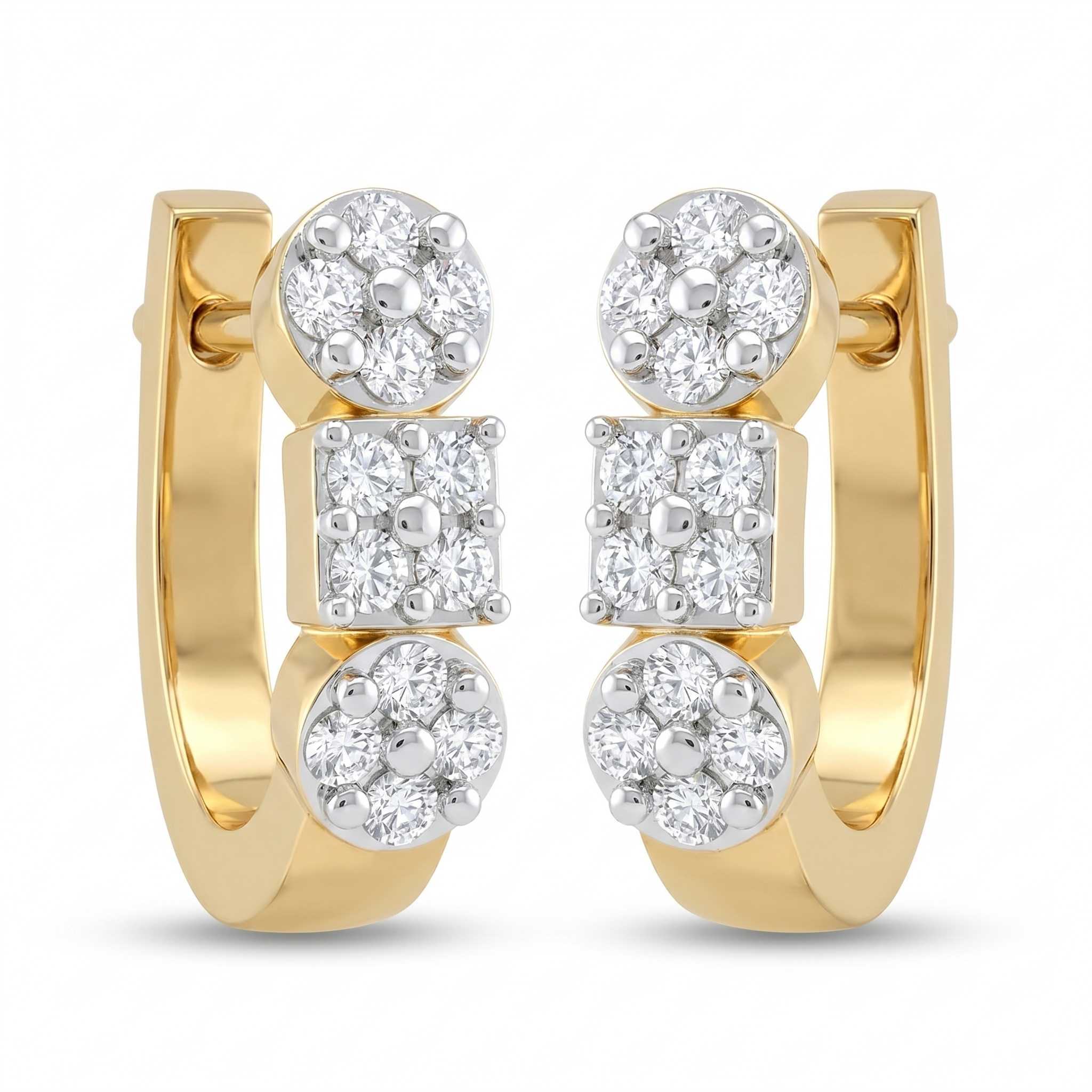 Tender Beauty Diamond Earrings by SVADEZI - yellow