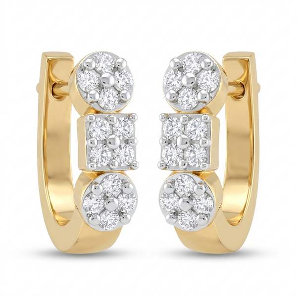 Tender Beauty Diamond Earrings by SVADEZI - yellow
