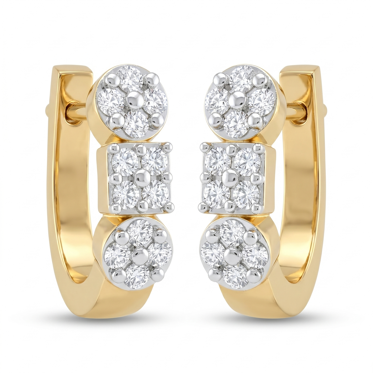 Tender Beauty Diamond Earrings by SVADEZI - yellow