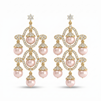 Sacred Brilliance Diamond Earrings by SVADEZI - yellow