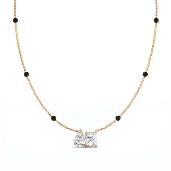 Imperial Bloom Diamond Mangalsutra by SVADEZI - yellow