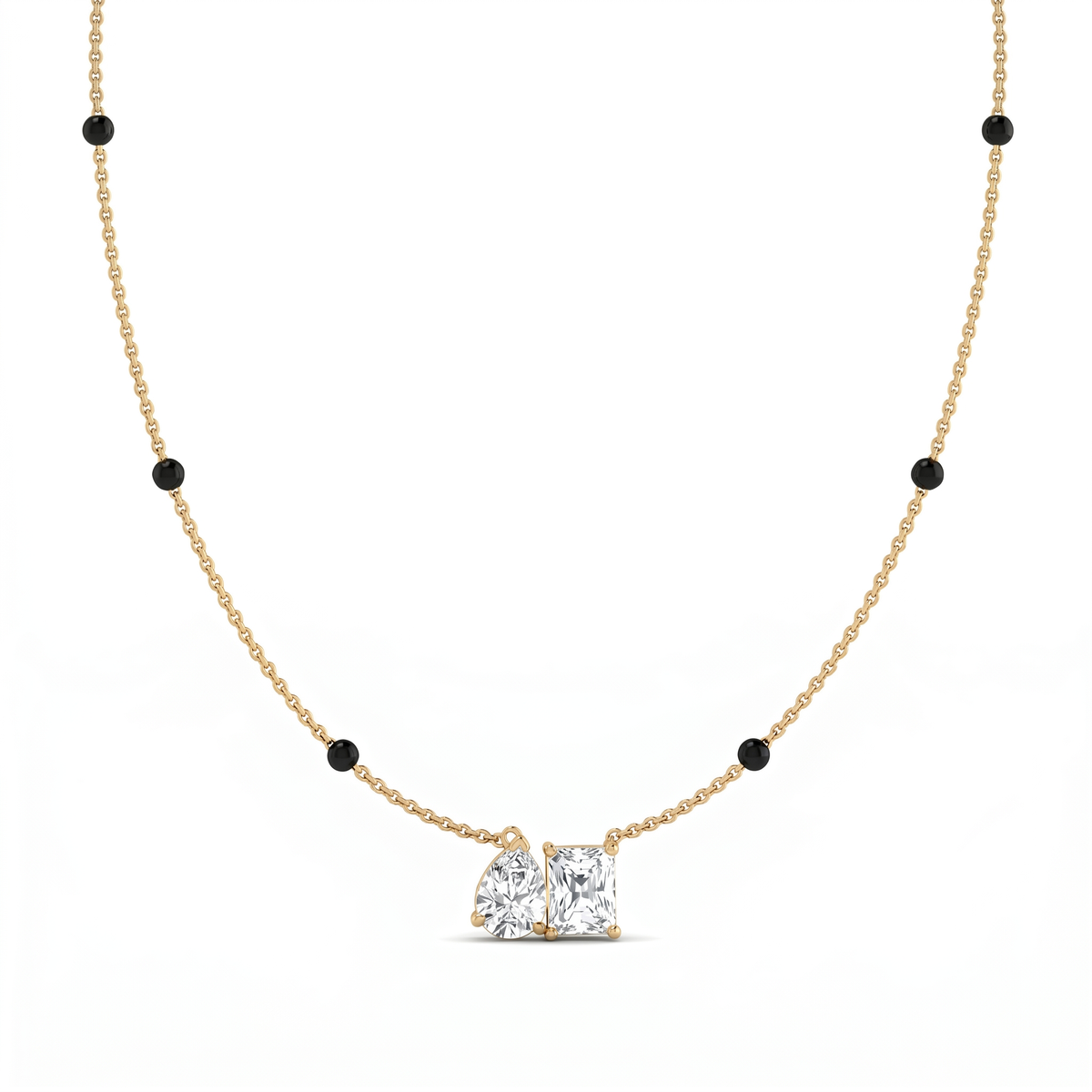 Imperial Bloom Diamond Mangalsutra by SVADEZI - yellow