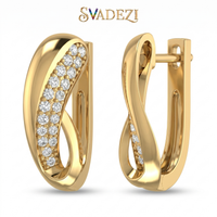 Heavenly Grace Diamond Earrings by SVADEZI - yellow