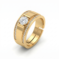 Cascading Star Men's Diamond Ring by SVADEZI - yellow
