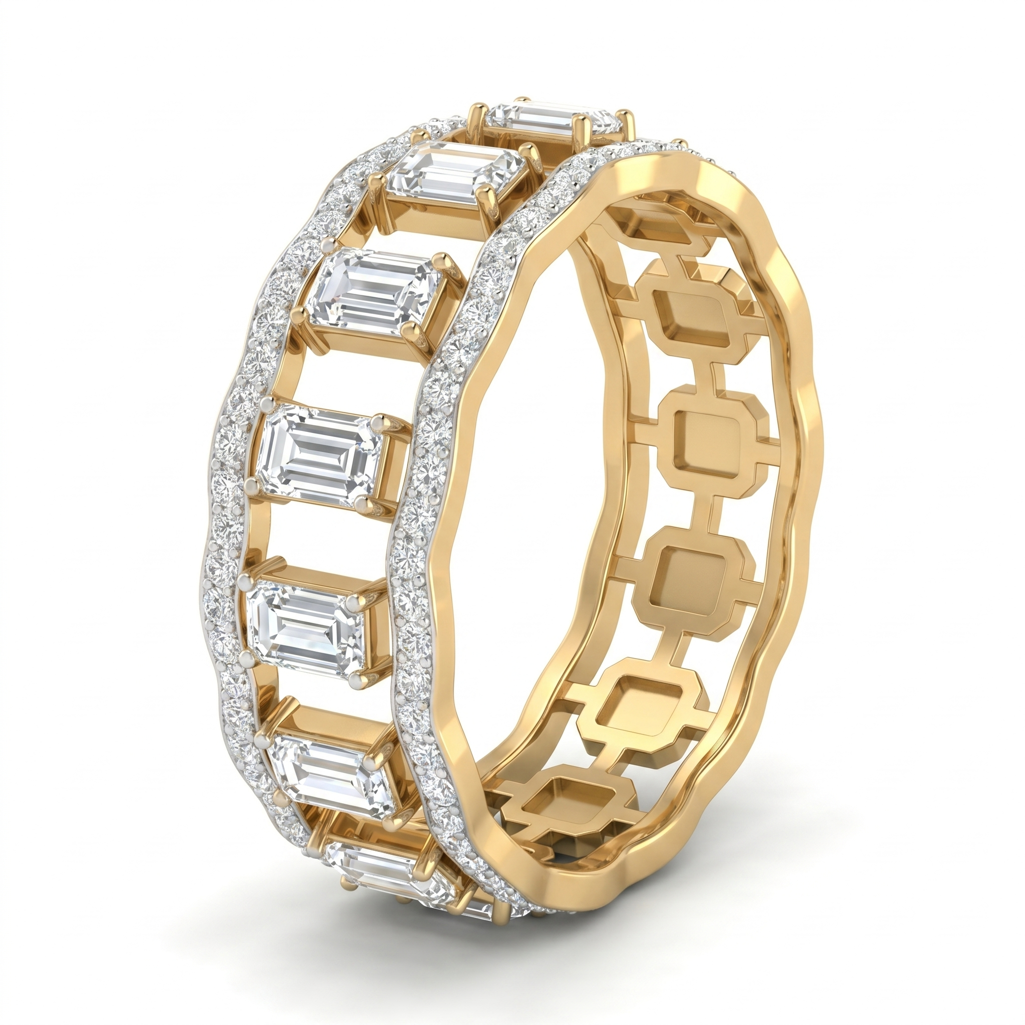 Opulent Whisper Diamond Ring by SVADEZI - yellow