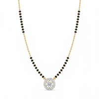 Jewelled Enchantment Diamond Mangalsutra by SVADEZI - yellow