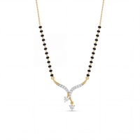 Majestic Elegance Diamond Mangalsutra by SVADEZI - yellow