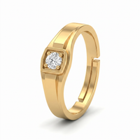 Sovereign Embrace Men's Diamond Ring by SVADEZI - yellow