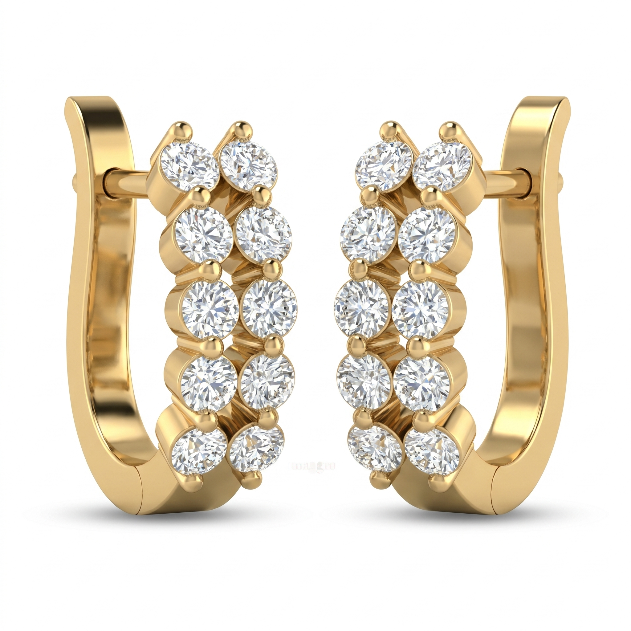 Regal Melody Diamond Earrings by SVADEZI - yellow