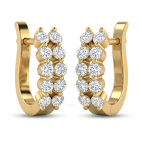 Regal Melody Diamond Earrings by SVADEZI - yellow