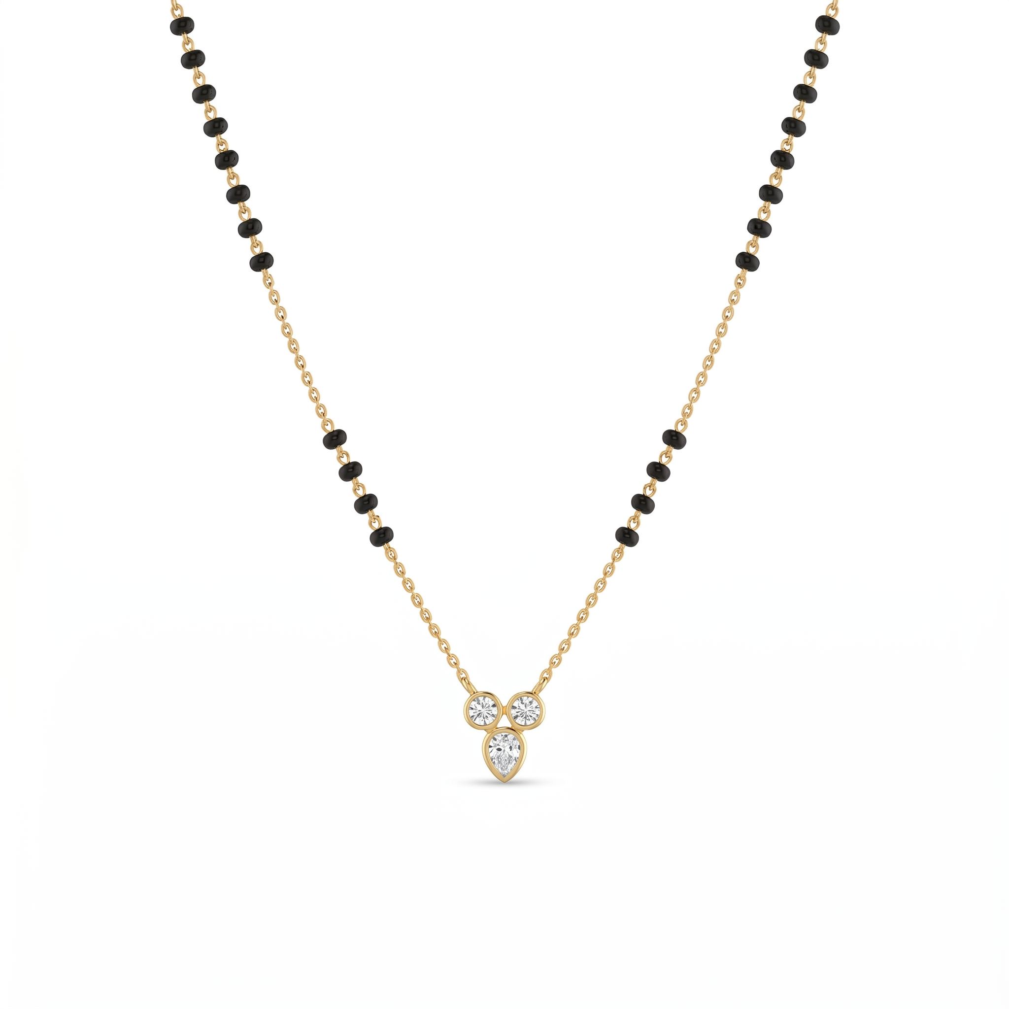 Opulent Whisper Diamond Mangalsutra by SVADEZI - yellow