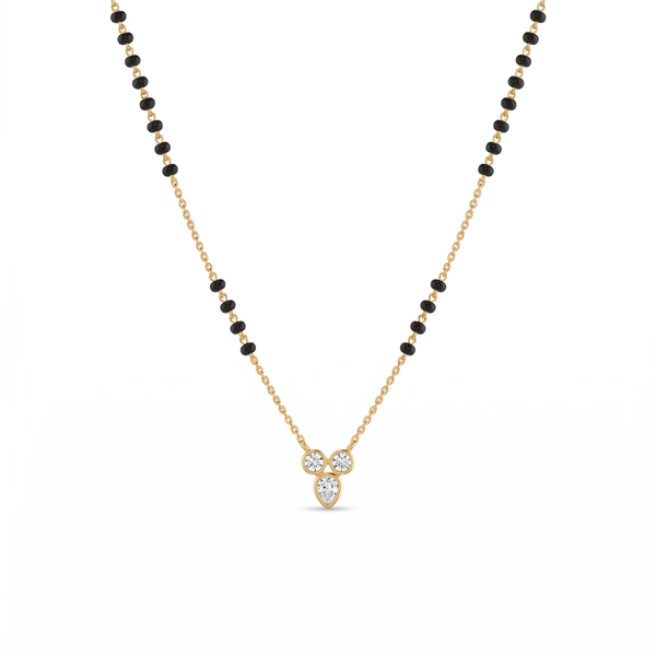 Opulent Whisper Diamond Mangalsutra by SVADEZI - yellow
