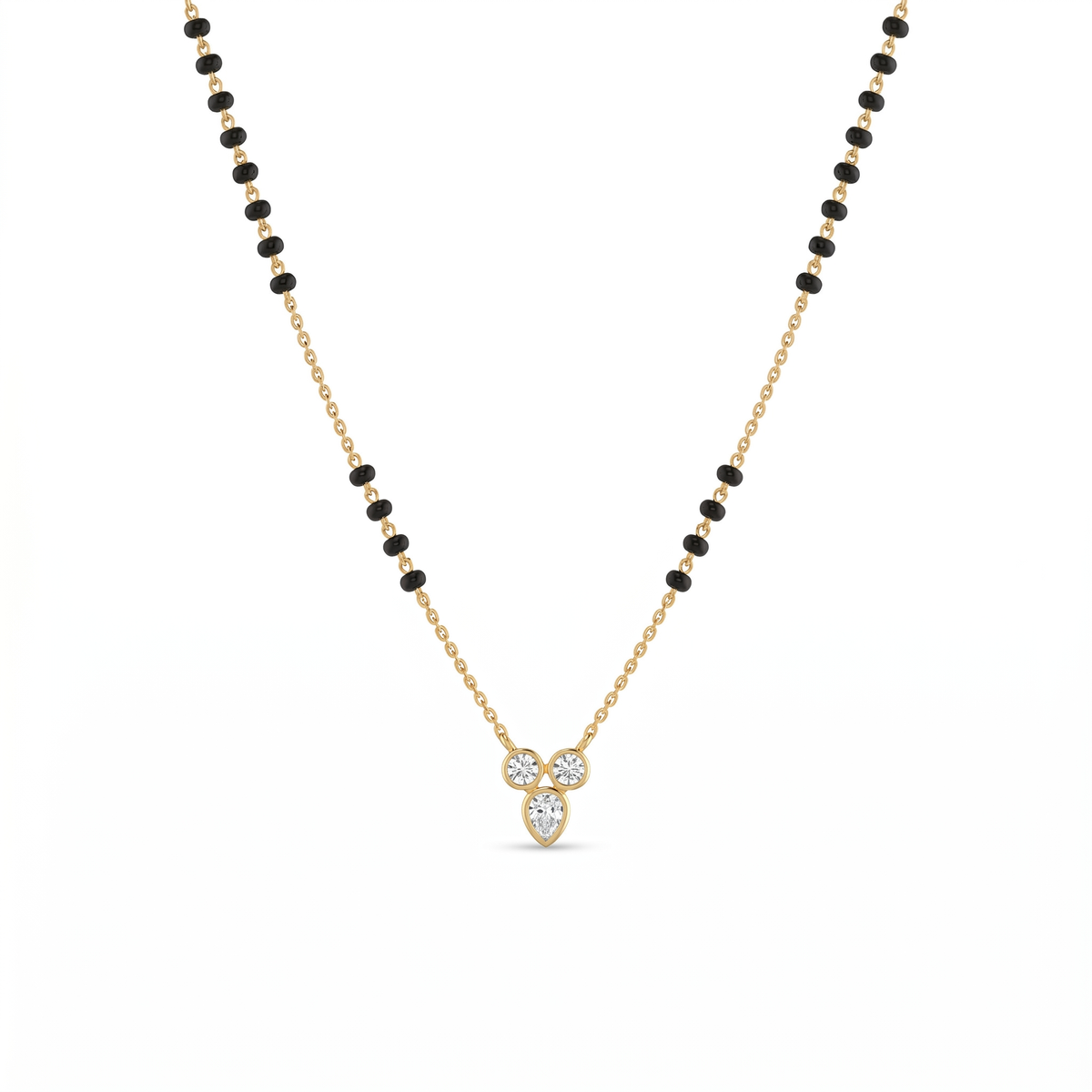 Opulent Whisper Diamond Mangalsutra by SVADEZI - yellow