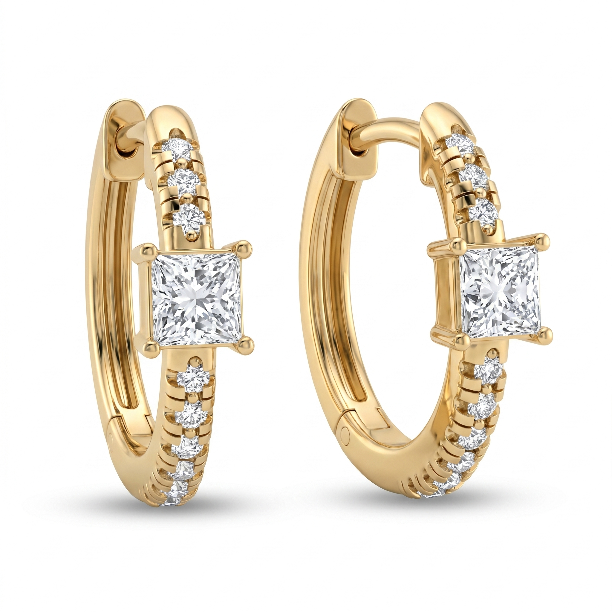 Sovereign Sonata Diamond Earrings by SVADEZI - yellow