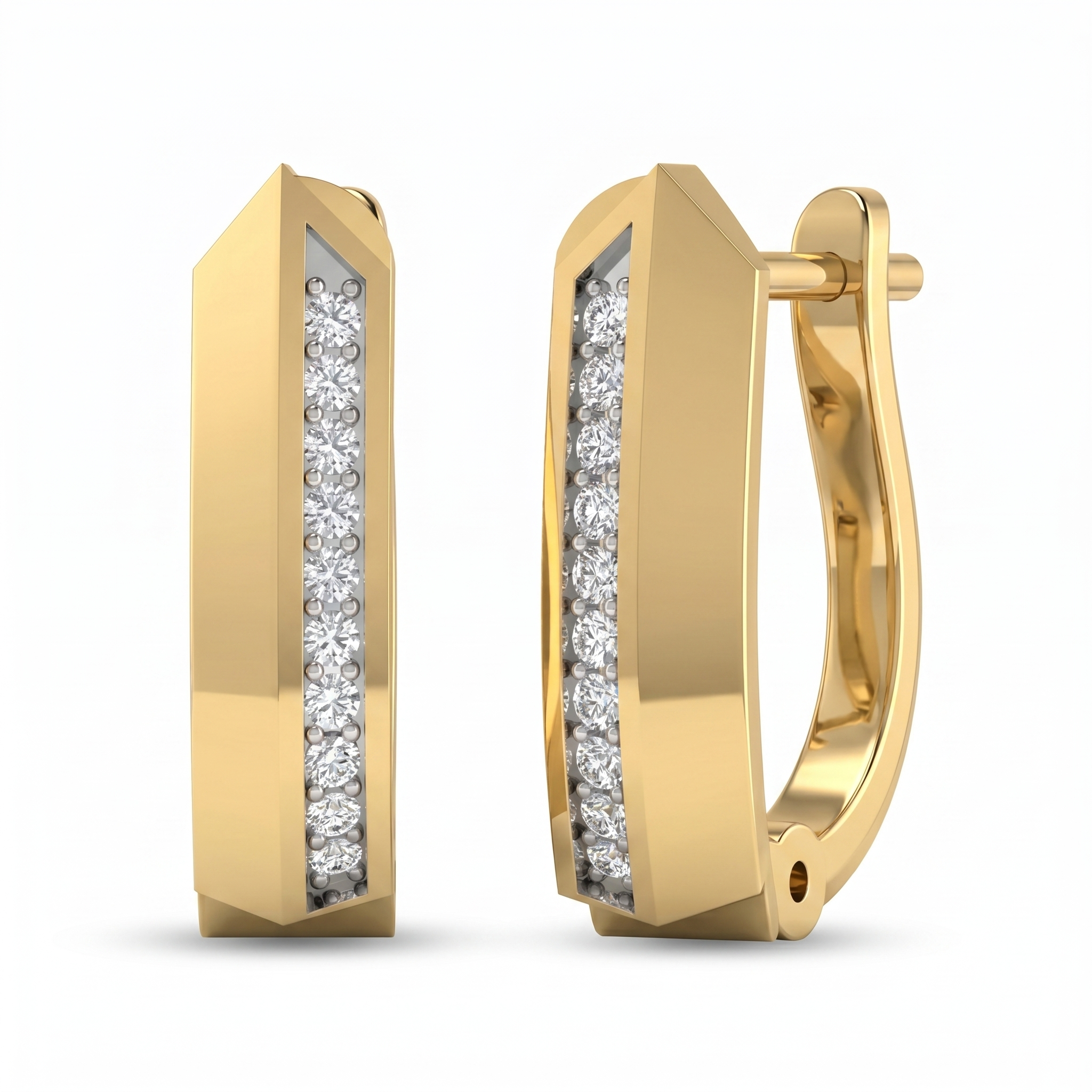 Gilded Legacy Diamond Earrings by SVADEZI - yellow