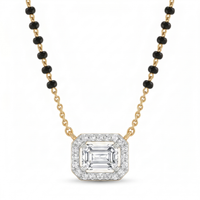Regal Glow Diamond Mangalsutra by SVADEZI - yellow