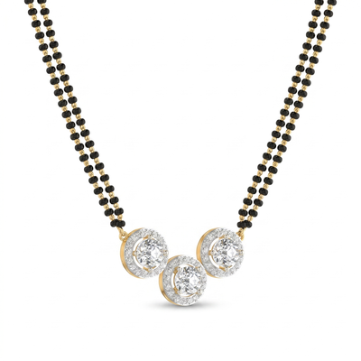 Sparkling Radiance Diamond Mangalsutra by SVADEZI