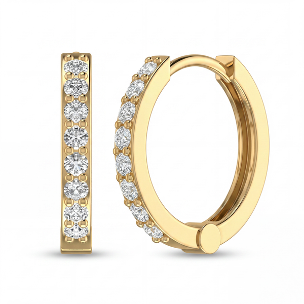 Mystic Embrace Diamond Earrings by SVADEZI - yellow