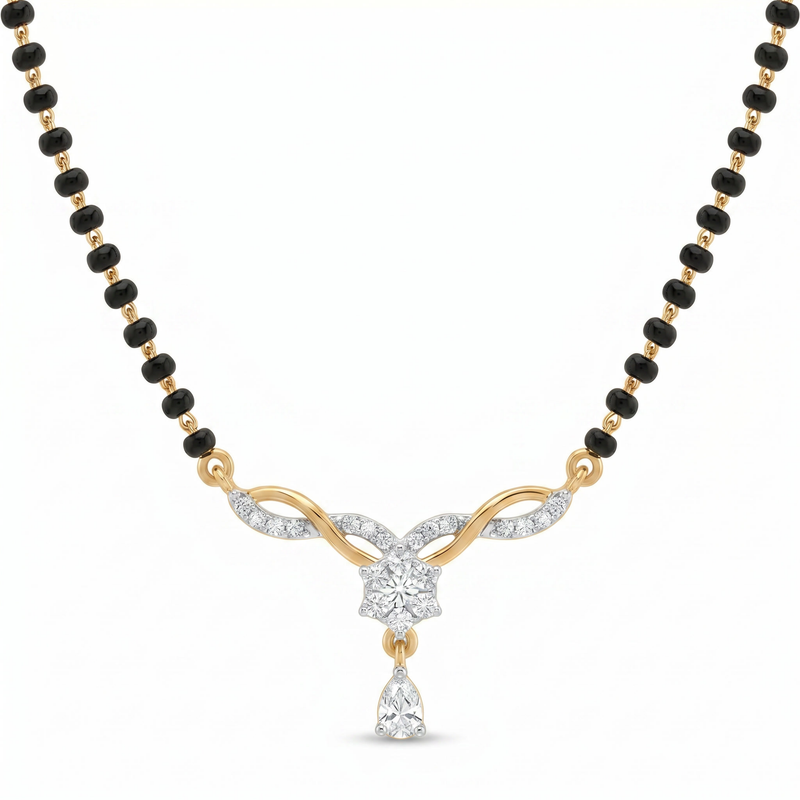 Glowing Mystique Diamond Mangalsutra by SVADEZI