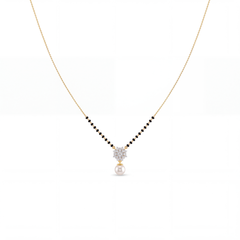 Pristine Brilliance Diamond Mangalsutra by SVADEZI