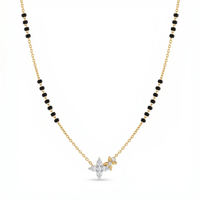 Ethereal Elegance Diamond Mangalsutra by SVADEZI - yellow