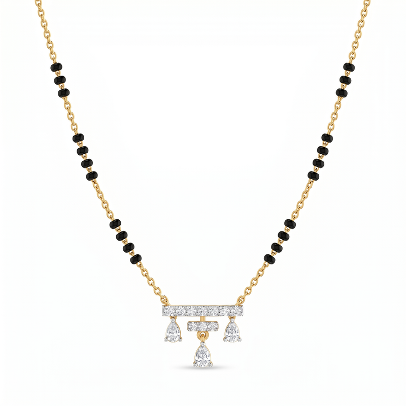 Cascading Vision Diamond Mangalsutra by SVADEZI