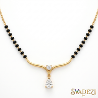 Majestic Harmony Diamond Mangalsutra by SVADEZI - yellow