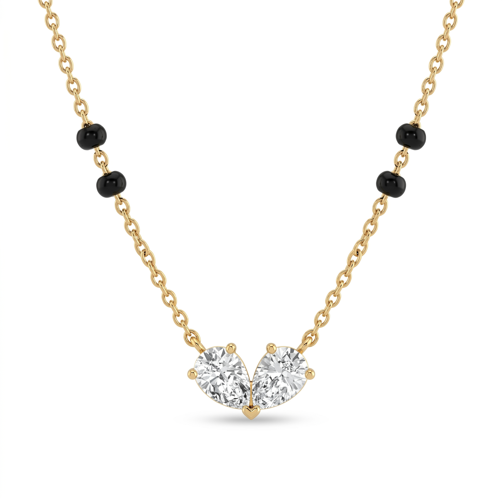 Sovereign Bloom Diamond Mangalsutra by SVADEZI - yellow