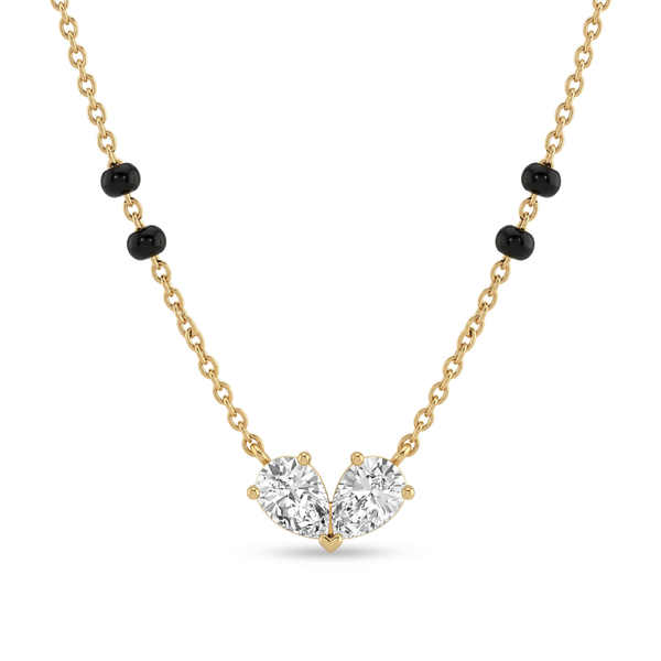 Sovereign Bloom Diamond Mangalsutra by SVADEZI - yellow