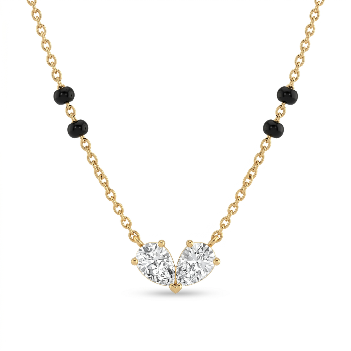Sovereign Bloom Diamond Mangalsutra by SVADEZI - yellow