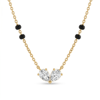 Sovereign Bloom Diamond Mangalsutra by SVADEZI - yellow