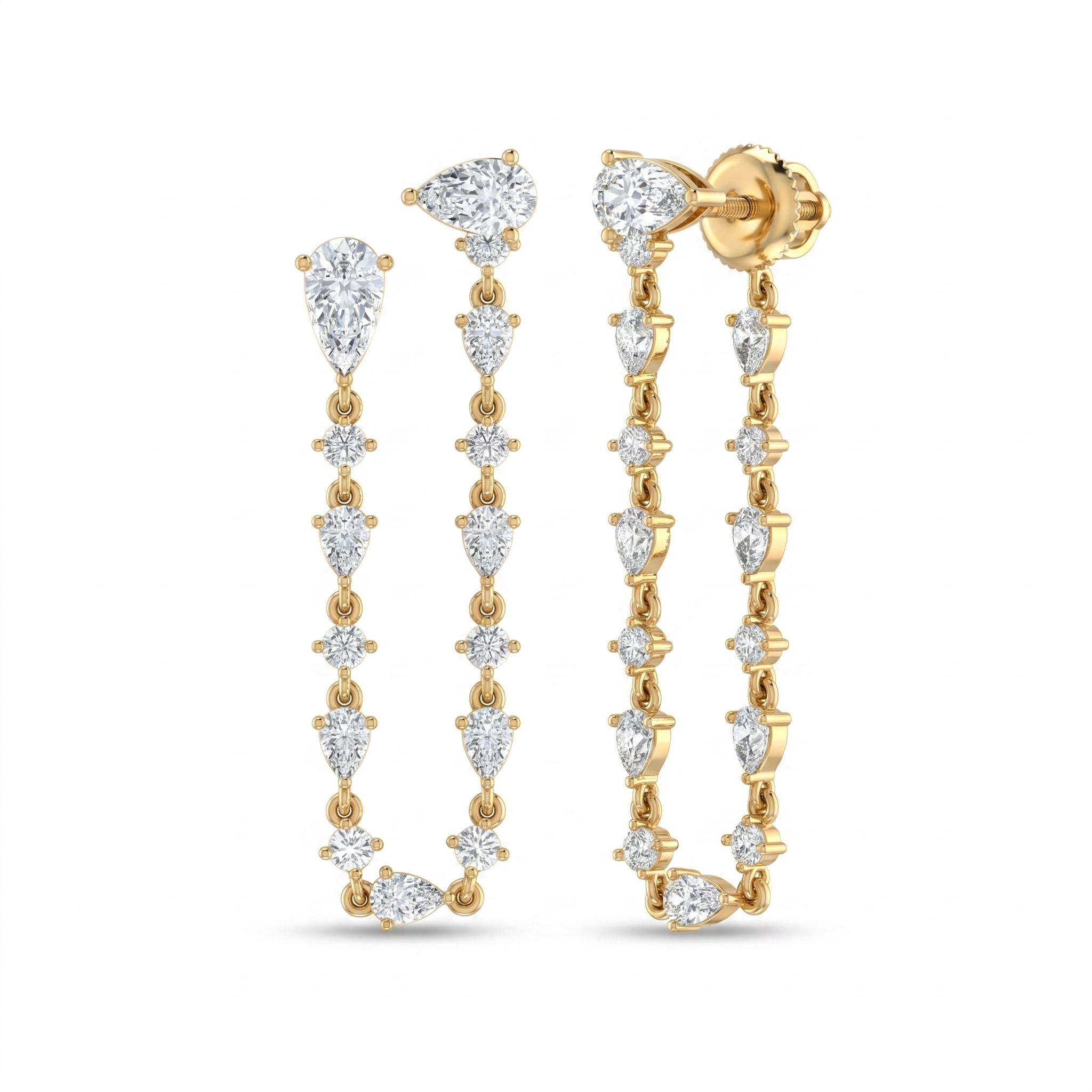 Glowing Reverie Diamond Earrings by SVADEZI - yellow