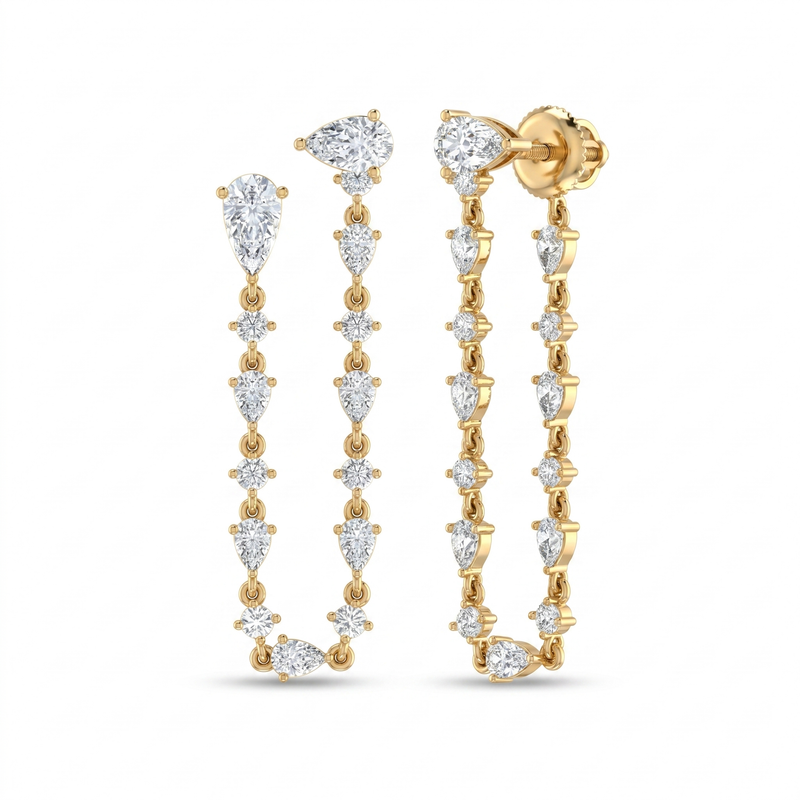 Glowing Reverie Diamond Earrings by SVADEZI