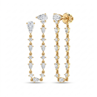 Glowing Reverie Diamond Earrings by SVADEZI - yellow