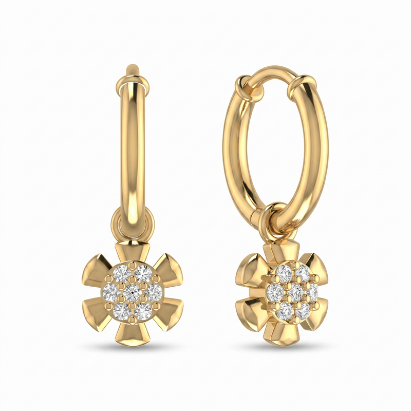 Regal Ode Diamond Earrings by SVADEZI