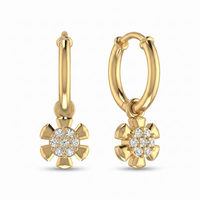 Regal Ode Diamond Earrings by SVADEZI - yellow