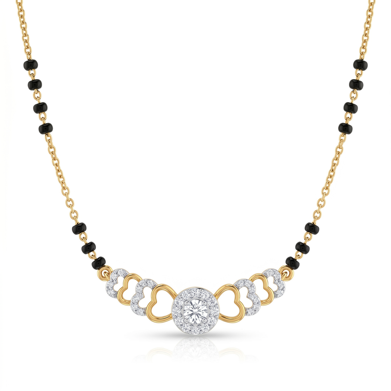 Lustrous Whisper Diamond Mangalsutra by SVADEZI