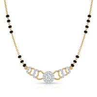 Lustrous Whisper Diamond Mangalsutra by SVADEZI - yellow