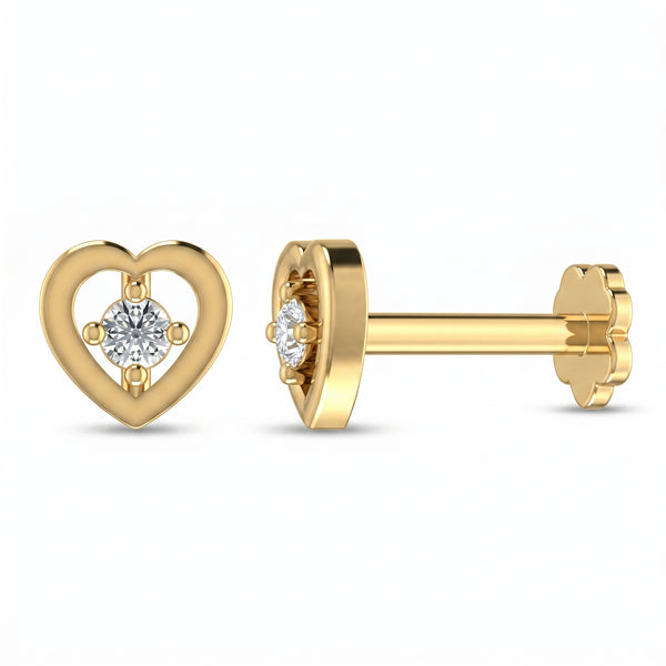 Mystic Heritage Diamond Nose Pin by SVADEZI - yellow