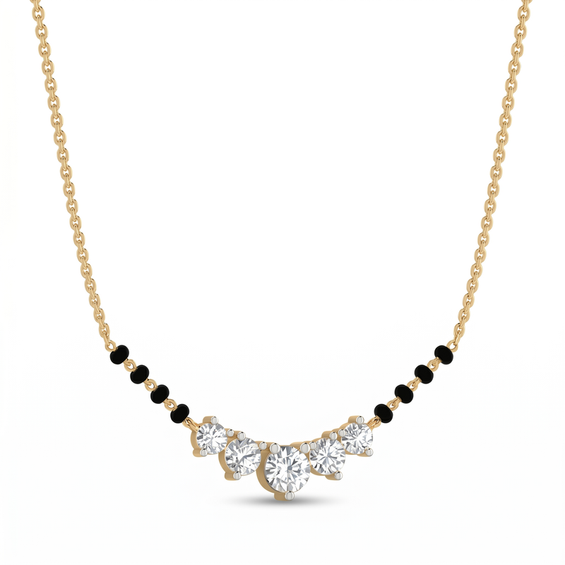 Dawn Ballad Diamond Mangalsutra by SVADEZI