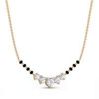 Dawn Ballad Diamond Mangalsutra by SVADEZI - yellow