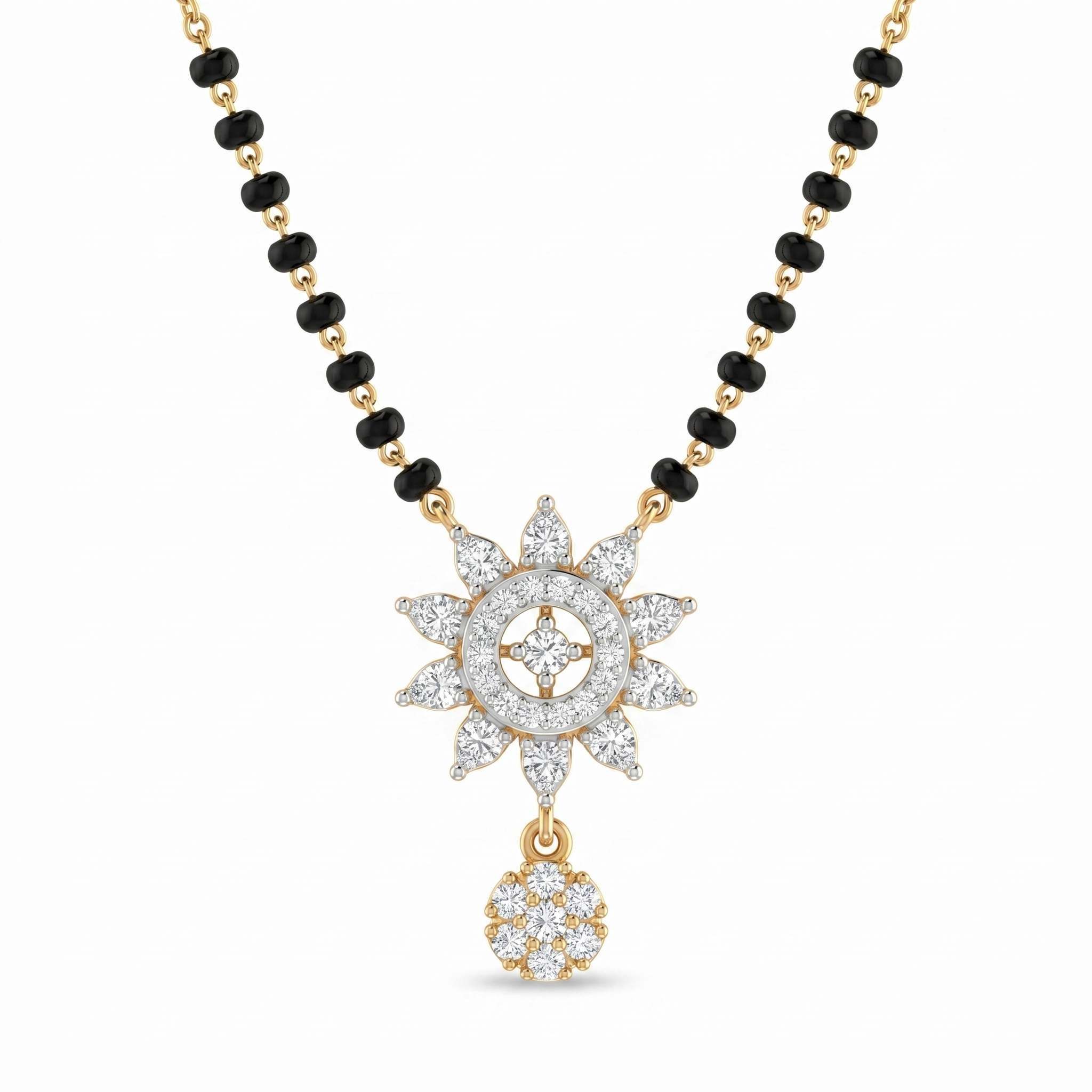 Sacred Vision Diamond Mangalsutra by SVADEZI - yellow