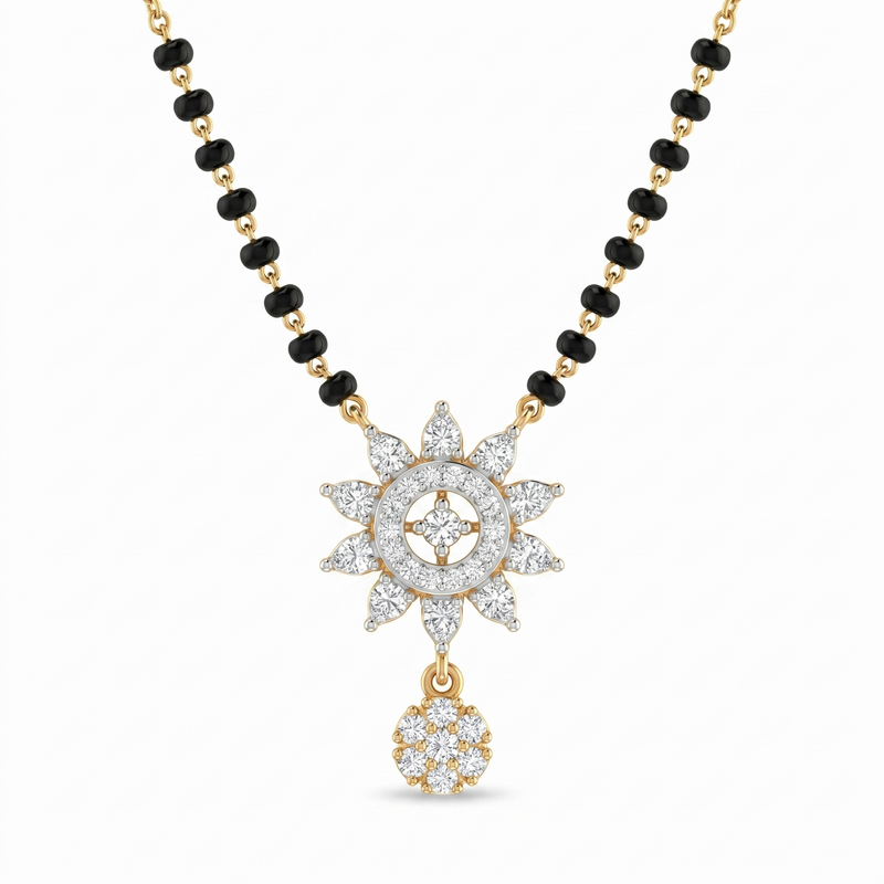 Sacred Vision Diamond Mangalsutra by SVADEZI