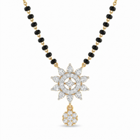 Sacred Vision Diamond Mangalsutra by SVADEZI - yellow